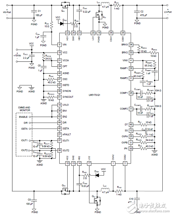 TI TIDA－01168双向汽车12V(48V)电源系统参考设计