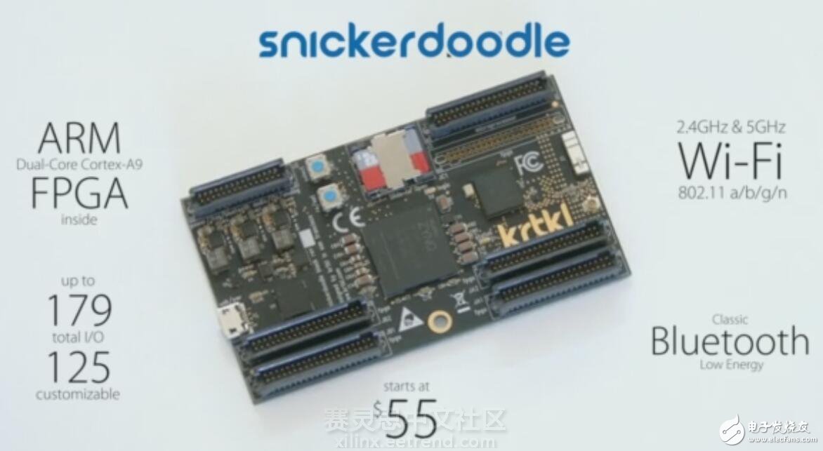 基于Xilinx Zynq SoC的“小傻瓜（Snickerdoodle）”开发套件