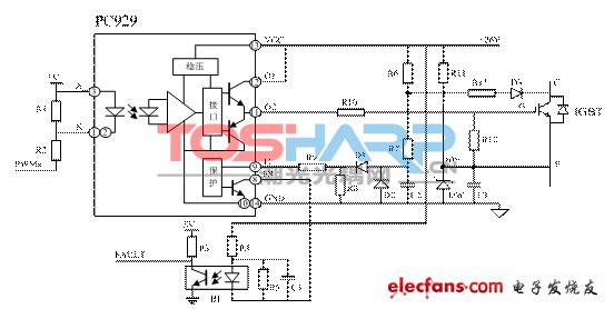 基于IGBT驱动光耦PC929的驱动和保护电路设计