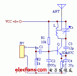 用3DA87C制作调频发射电路