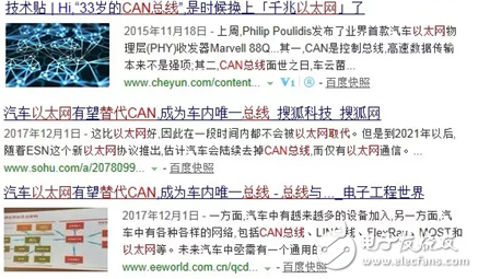 基于以太网是否能取代CAN的问题展开的关于CAN的详解