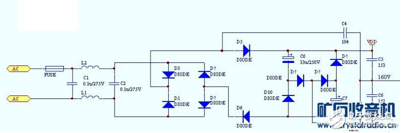 雷士电子镇流器电路图分析