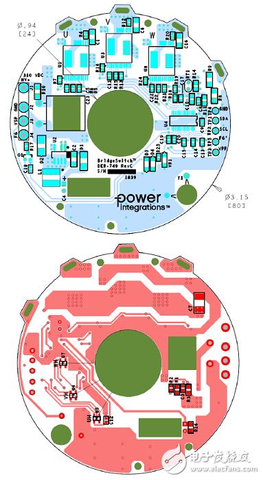 PowerInt BridgeSwitch系列40W三相逆变器参考设计DER－749