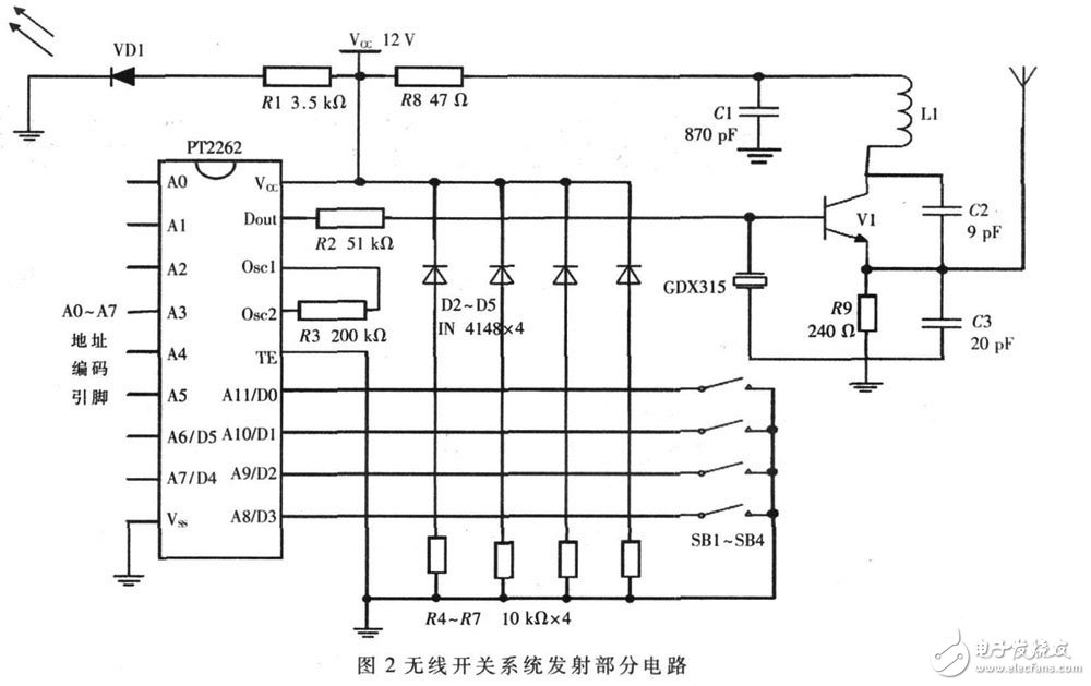 智能家居照明控制开关发射与接收电路模块设计