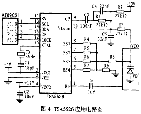 通用数字式频率合成集成电路TSA5526的原理及应用