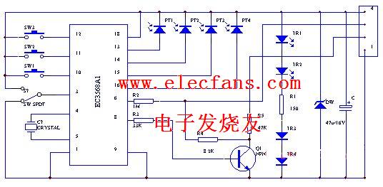 USB鼠标电路图