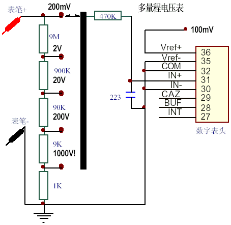 icl7107电路图