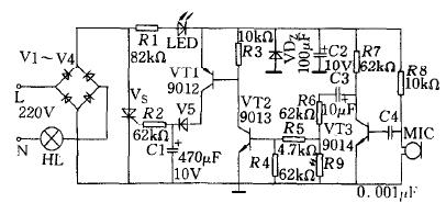 声光控延时开关电路