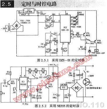 采用DZS-01的定时器电路图