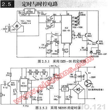 采用NE555的定时器电路图