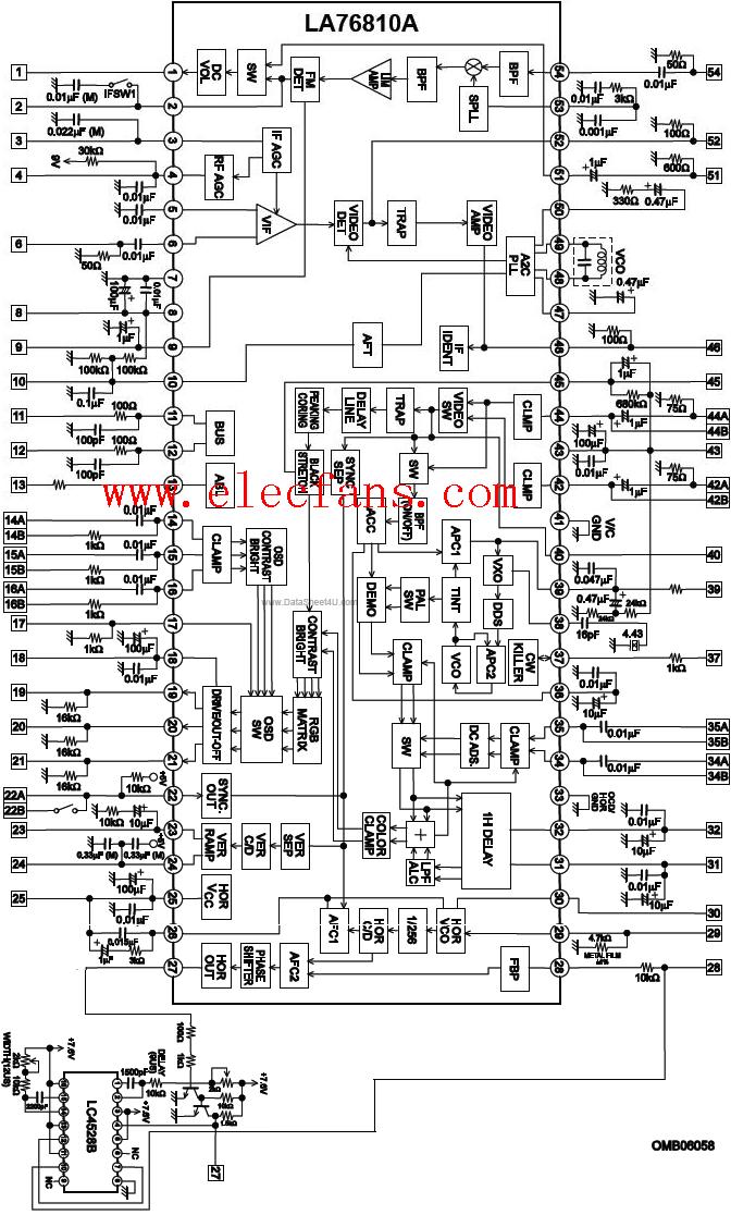 la76810内部结构电路图