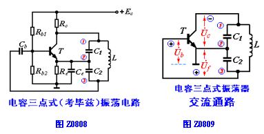 电容三点式振荡器电路图