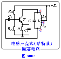 电感三点式振荡器电路