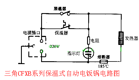 三角牌电饭锅煲电路图