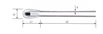 MF51单端玻封型热敏电阻