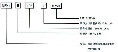 MF51单端玻封型热敏电阻