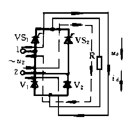单相半控桥式整流电路