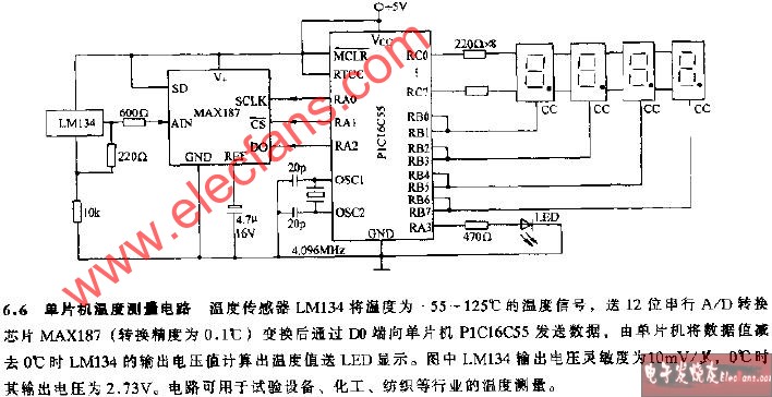 单片机湿度测量电路