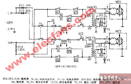 松下NE-1457电脑式商用微波炉电路图