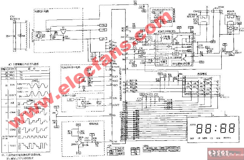 松下NN-6408电脑式微波炉电路图