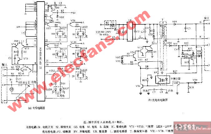 松下ES-761充电式电动剃须刀电路图