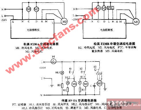 伟硅FP-5A空调扇电路图