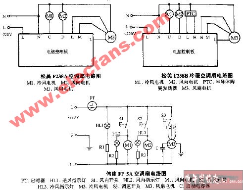 松美F238A空调扇电路图