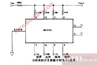 可编程衰减器(1-0.0001)电路图