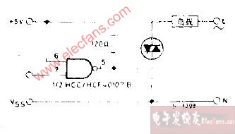 直流直接驱动三端双向可控硅开关电路图