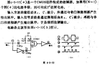 CMOS组件构成的倍频器