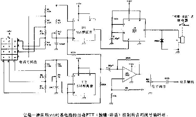 音调拨号盘编码器电路图