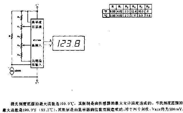 基本数字温度计电路图2