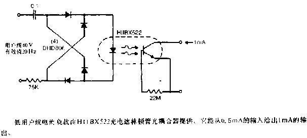 低用户线负载振铃检测器电路图