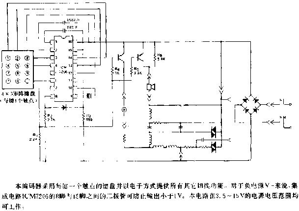 电话手机音频拨号编码器电路图