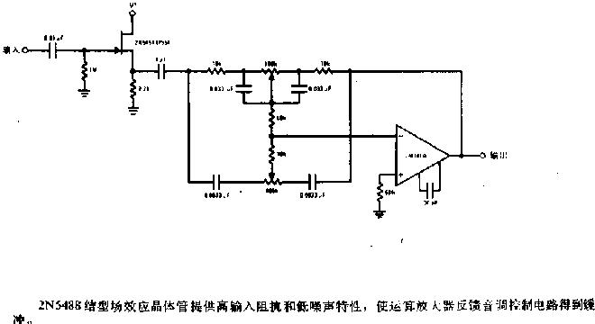 高保真音调控制电路图