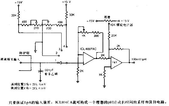 低成本的pH计电路图