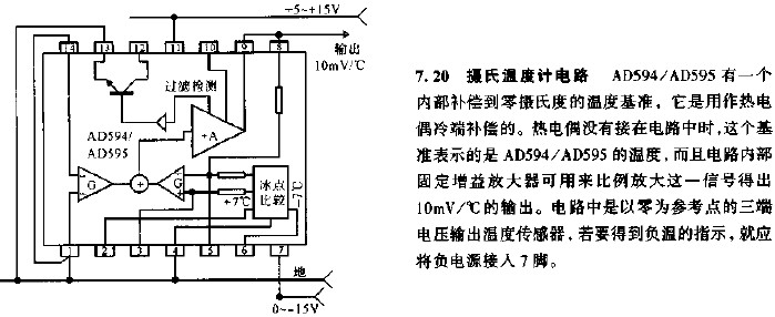 摄氏温度计电路