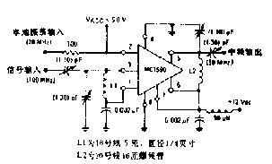 100MHz混频器电路图