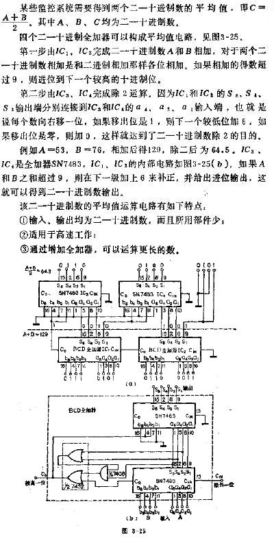 二一十进制数的平均值运算电路