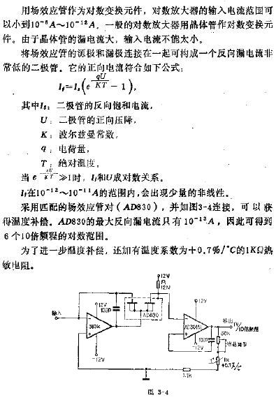 宽动态范围的对数放大器