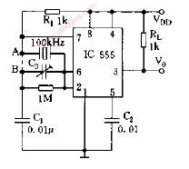 555组成晶振电路图