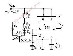 大范围可变占空比方波发生器电路图