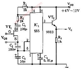 大占空比周期可调的压控振荡器电路图