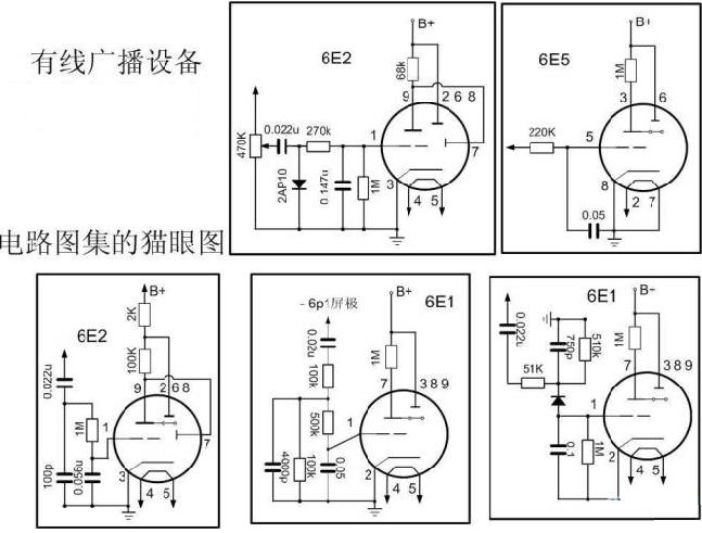 有线广播设备电路图的猫眼图