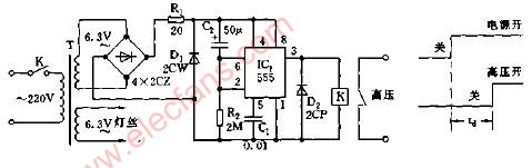 高压延时接通电路图