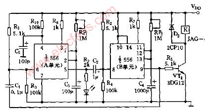 可变间歇定时器电路图