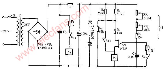 时间继电器电路图