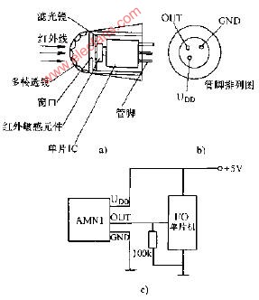 超小型热释电即成红外传感器及其在单片机上的应用电路图