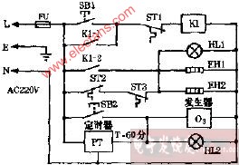 杰力SCX-63A双功能电子消毒柜电路图