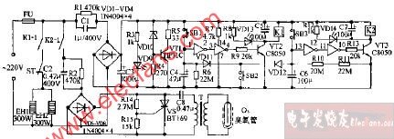 精艺ZLD-63双功能电子消毒柜电路图